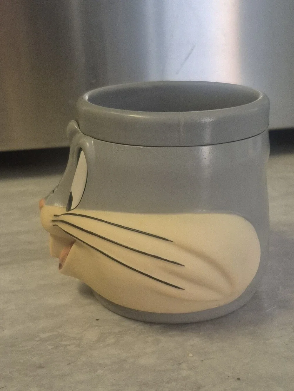 Vintage Looney Tunes Bugs Bunny Plastic Mug Cup 1992 Warner Bros